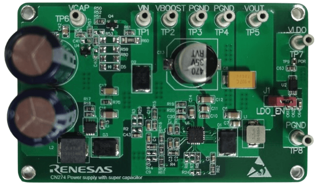 Buck Boost Last Gasp Power Supply for Energy Meter board layout
